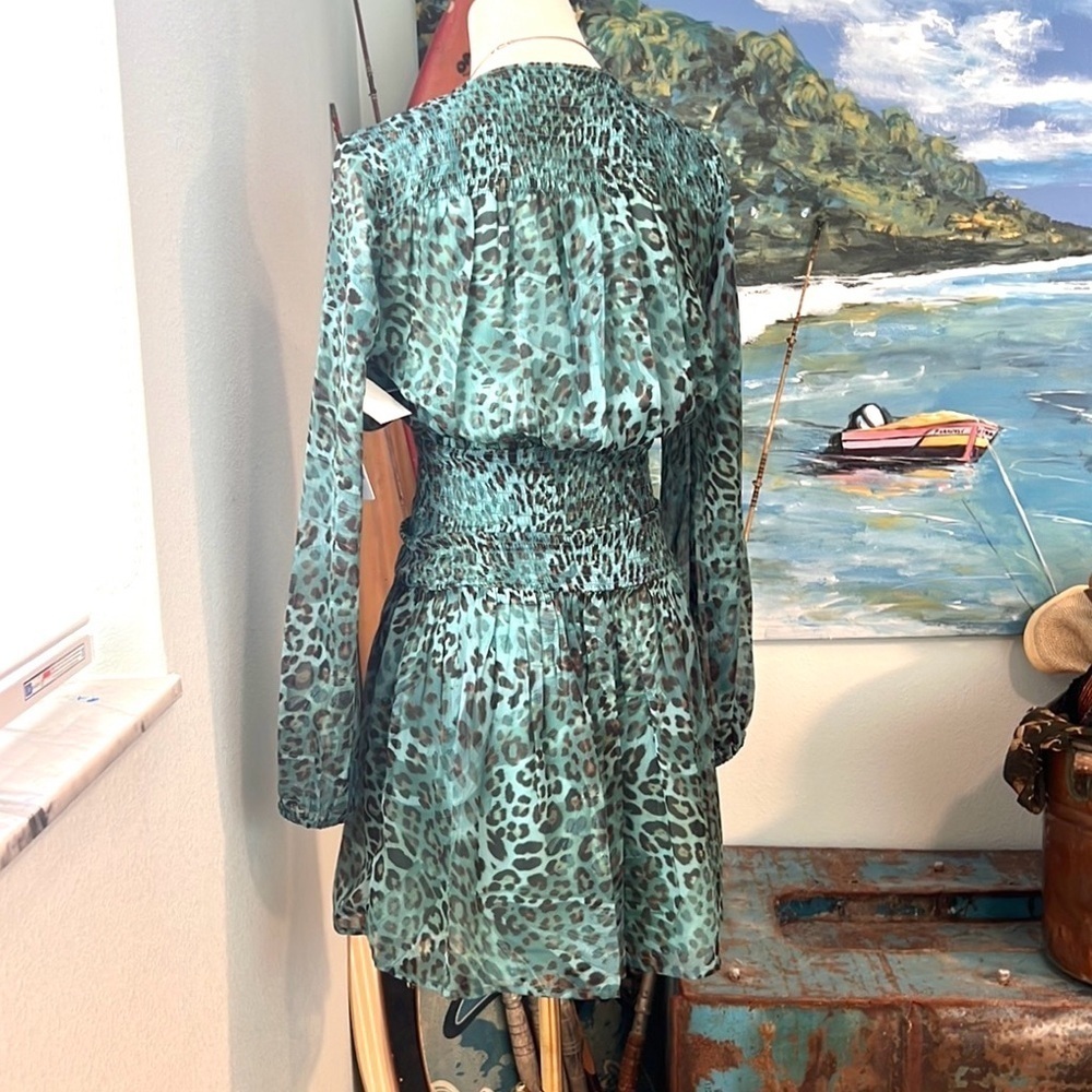 NWT, GUESS,Laureen Dress SMART ECO-Friendly Collection,Slimming,Ruched, Size XS - Picture 5 of 15